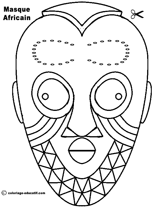 Dibujo para colorear: Máscara (Objetos) #120525 - Dibujos para Colorear e Imprimir Gratis