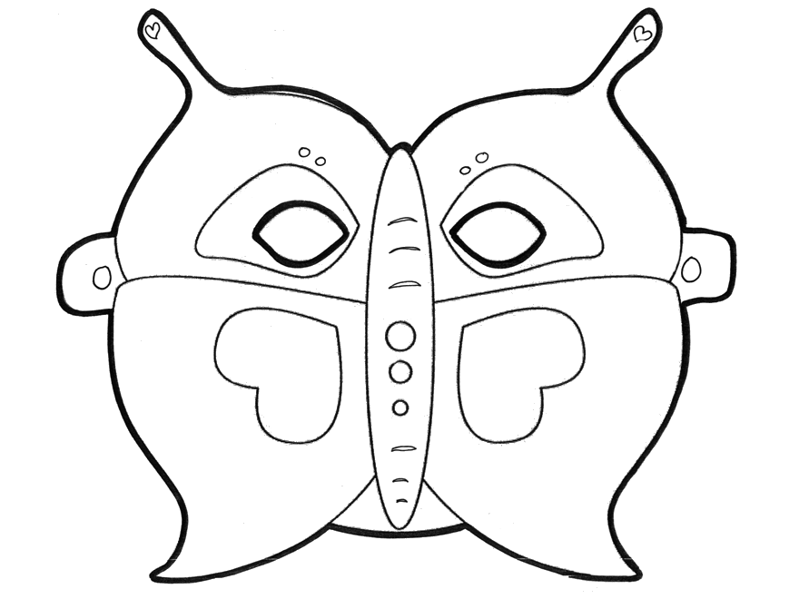 Dibujo para colorear: Máscara (Objetos) #120676 - Dibujos para Colorear e Imprimir Gratis