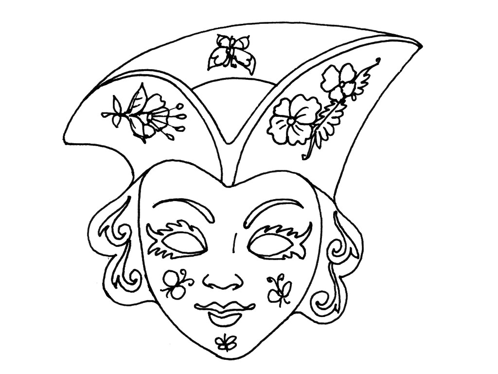 Dibujo para colorear: Máscara (Objetos) #120767 - Dibujos para Colorear e Imprimir Gratis