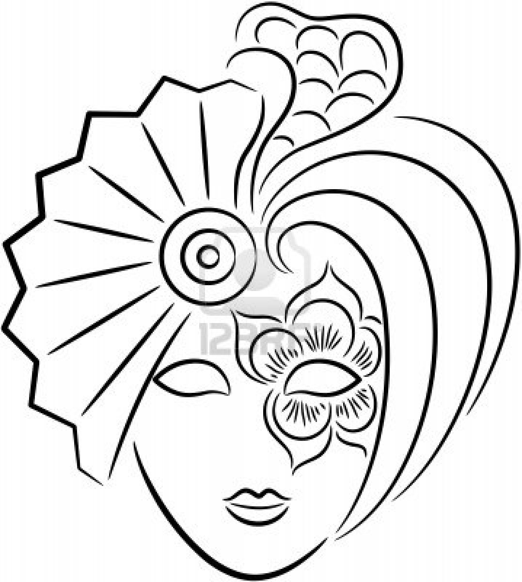 Dibujo para colorear: Máscara (Objetos) #120804 - Dibujos para Colorear e Imprimir Gratis