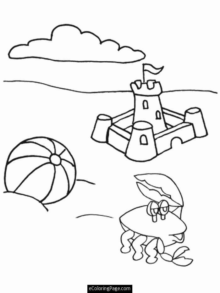 Dibujo para colorear: Pelota de playa (Objetos) #169228 - Dibujos para Colorear e Imprimir Gratis