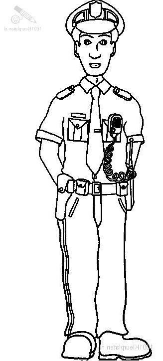 Dibujo para colorear: Oficial de policia (Ocupaciones) #105378 - Dibujos para Colorear e Imprimir Gratis