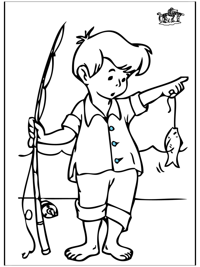Dibujo para colorear: Pescador (Ocupaciones) #103954 - Dibujos para Colorear e Imprimir Gratis