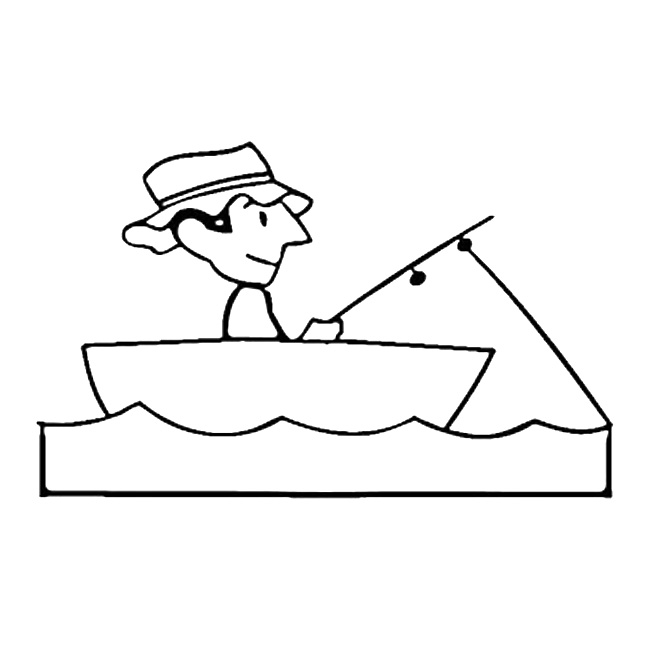 Dibujo para colorear: Pescador (Ocupaciones) #103959 - Dibujos para Colorear e Imprimir Gratis