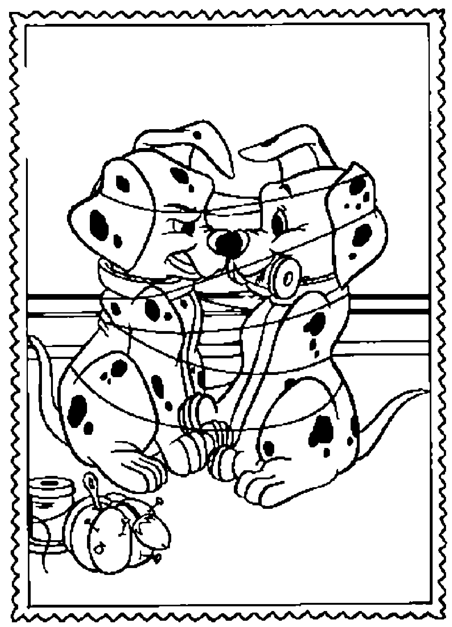 Dibujo para colorear: 101 Dalmatians (Películas de animación) #129209 - Dibujos para Colorear e Imprimir Gratis