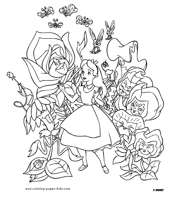 Dibujo para colorear: Alice in Wonderland (Películas de animación) #127898 - Dibujos para Colorear e Imprimir Gratis