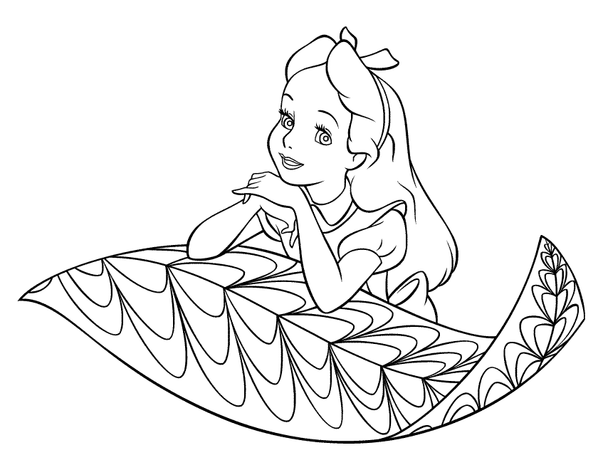 Dibujo para colorear: Alice in Wonderland (Películas de animación) #127911 - Dibujos para Colorear e Imprimir Gratis