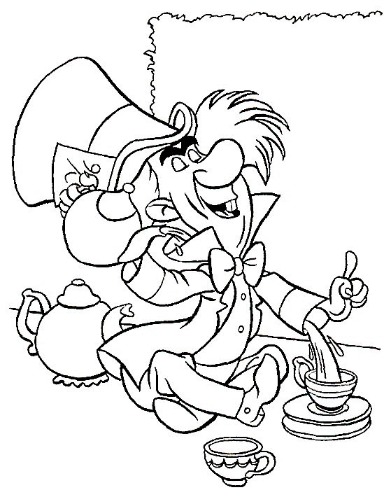 Dibujo para colorear: Alice in Wonderland (Películas de animación) #127947 - Dibujos para Colorear e Imprimir Gratis