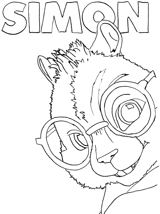 Dibujo para colorear: Alvin and the Chipmunks (Películas de animación) #128247 - Dibujos para Colorear e Imprimir Gratis