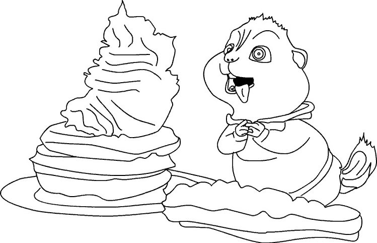 Dibujo para colorear: Alvin and the Chipmunks (Películas de animación) #128249 - Dibujos para Colorear e Imprimir Gratis