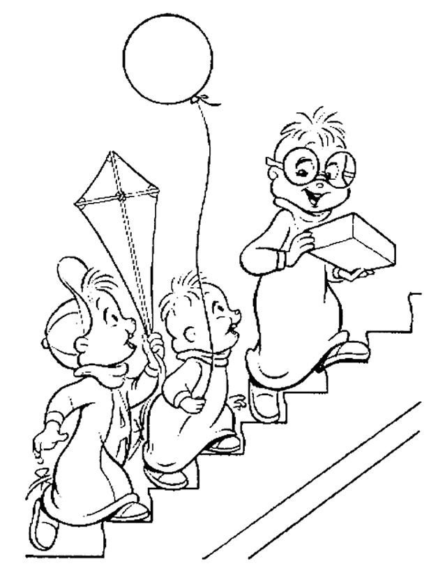 Dibujo para colorear: Alvin and the Chipmunks (Películas de animación) #128255 - Dibujos para Colorear e Imprimir Gratis