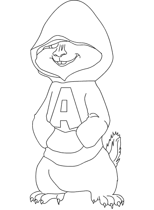 Dibujo para colorear: Alvin and the Chipmunks (Películas de animación) #128268 - Dibujos para Colorear e Imprimir Gratis