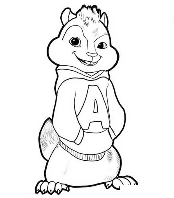 Dibujo para colorear: Alvin and the Chipmunks (Películas de animación) #128282 - Dibujos para Colorear e Imprimir Gratis