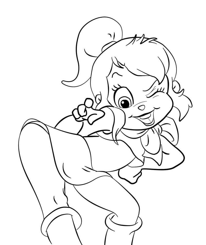 Dibujo para colorear: Alvin and the Chipmunks (Películas de animación) #128297 - Dibujos para Colorear e Imprimir Gratis