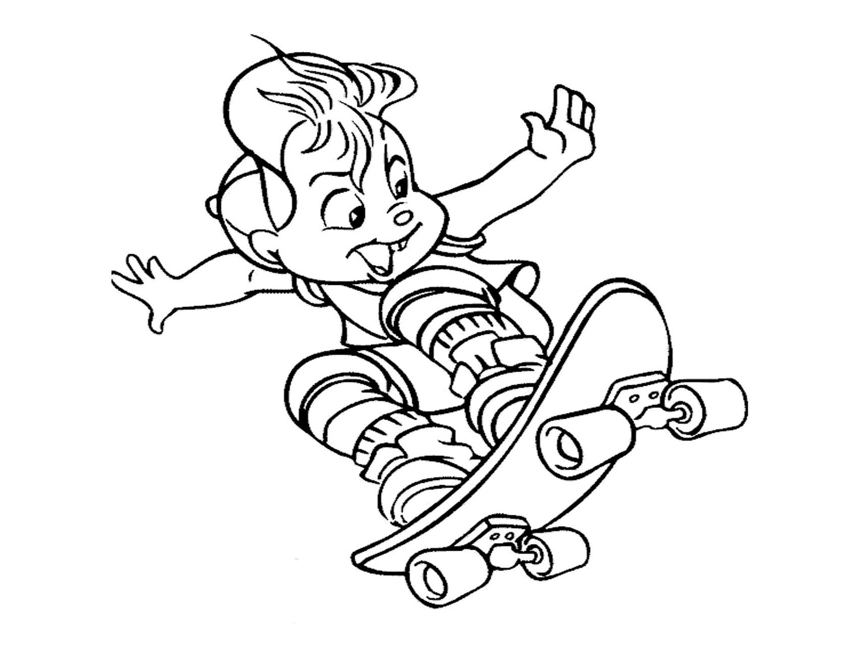 Dibujo para colorear: Alvin and the Chipmunks (Películas de animación) #128317 - Dibujos para Colorear e Imprimir Gratis