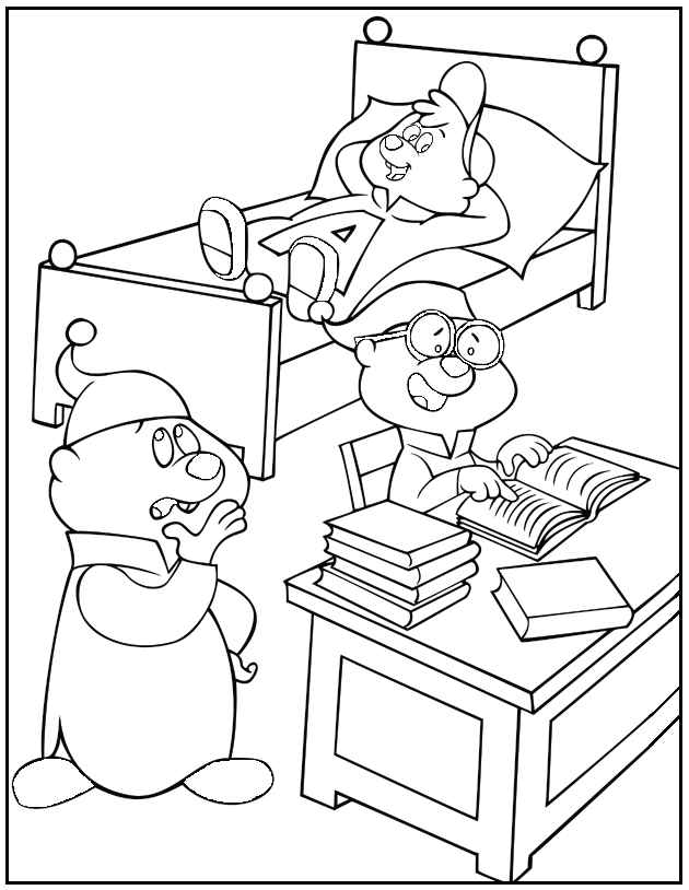 Dibujo para colorear: Alvin and the Chipmunks (Películas de animación) #128400 - Dibujos para Colorear e Imprimir Gratis