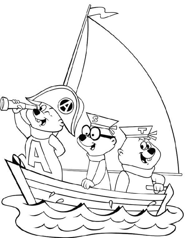 Dibujo para colorear: Alvin and the Chipmunks (Películas de animación) #128482 - Dibujos para Colorear e Imprimir Gratis