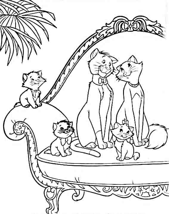 Dibujo para colorear: Aristocats (Películas de animación) #26852 - Dibujos para Colorear e Imprimir Gratis