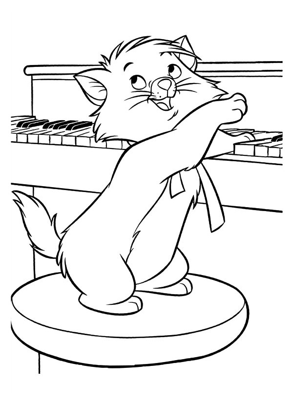 Dibujo para colorear: Aristocats (Películas de animación) #26910 - Dibujos para Colorear e Imprimir Gratis