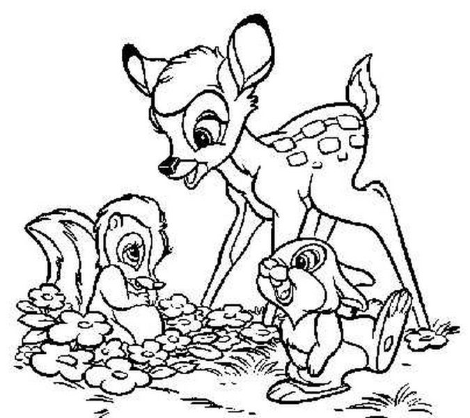 Dibujo para colorear: Bambi (Películas de animación) #128550 - Dibujos para Colorear e Imprimir Gratis