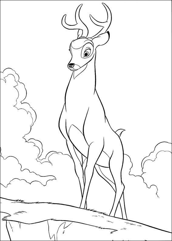 Dibujo para colorear: Bambi (Películas de animación) #128595 - Dibujos para Colorear e Imprimir Gratis