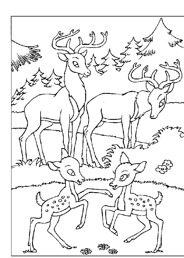 Dibujo para colorear: Bambi (Películas de animación) #128630 - Dibujos para Colorear e Imprimir Gratis