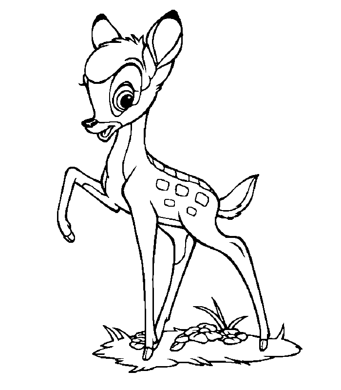 Dibujo para colorear: Bambi (Películas de animación) #128688 - Dibujos para Colorear e Imprimir Gratis