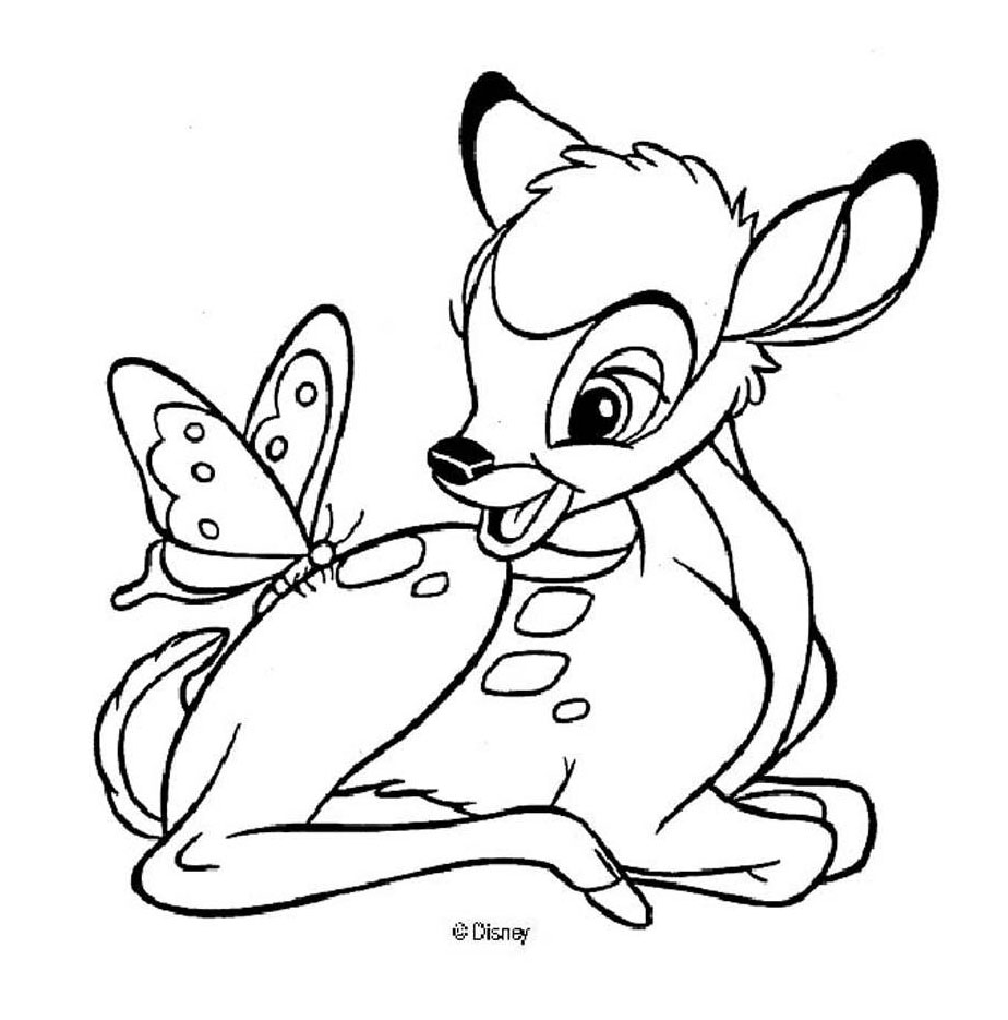 Dibujo para colorear: Bambi (Películas de animación) #128694 - Dibujos para Colorear e Imprimir Gratis