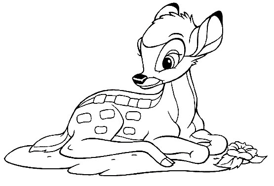 Dibujo para colorear: Bambi (Películas de animación) #128701 - Dibujos para Colorear e Imprimir Gratis