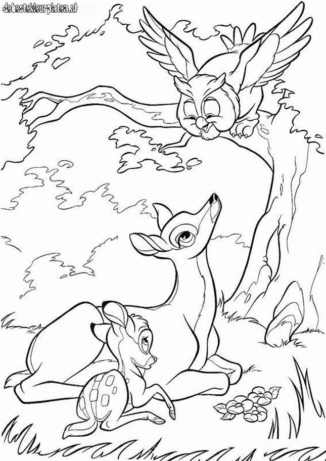 Dibujo para colorear: Bambi (Películas de animación) #128704 - Dibujos para Colorear e Imprimir Gratis