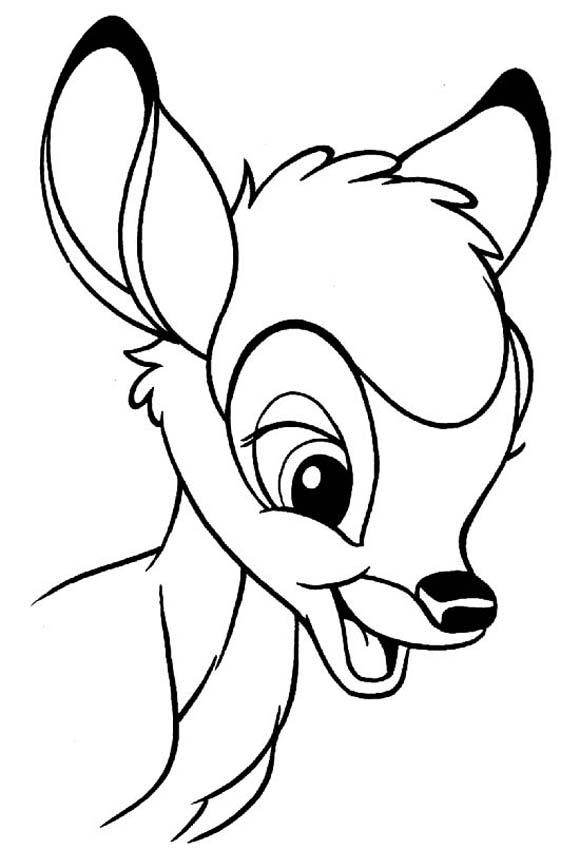 Dibujo para colorear: Bambi (Películas de animación) #128718 - Dibujos para Colorear e Imprimir Gratis