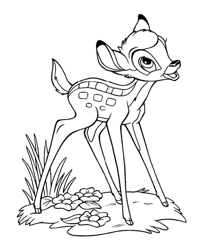 Dibujo para colorear: Bambi (Películas de animación) #128748 - Dibujos para Colorear e Imprimir Gratis
