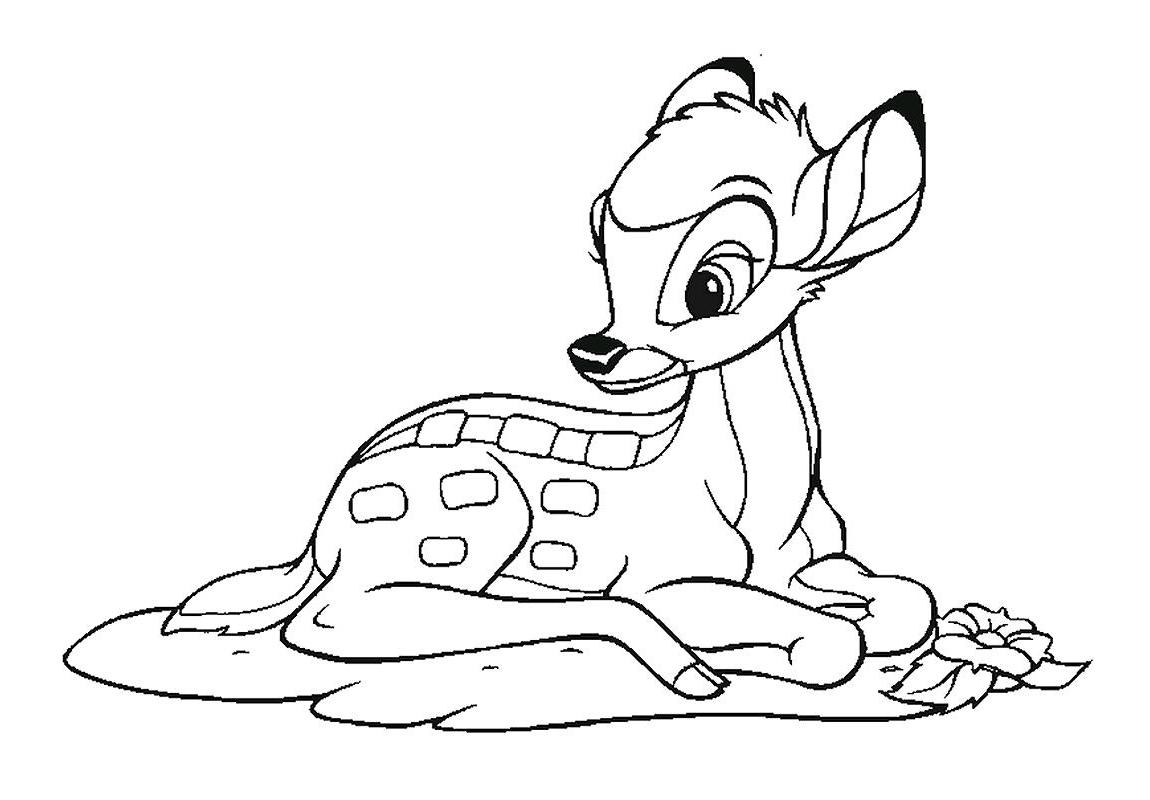 Dibujo para colorear: Bambi (Películas de animación) #128762 - Dibujos para Colorear e Imprimir Gratis