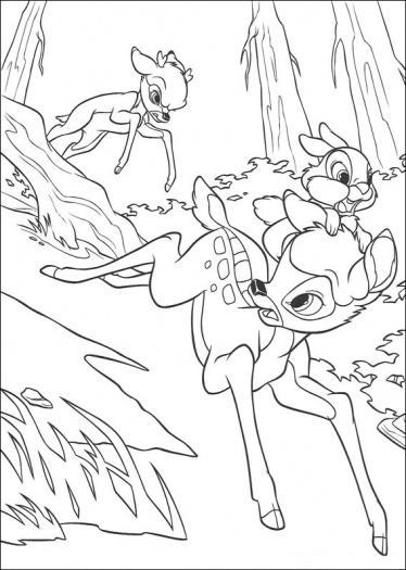 Dibujo para colorear: Bambi (Películas de animación) #128783 - Dibujos para Colorear e Imprimir Gratis