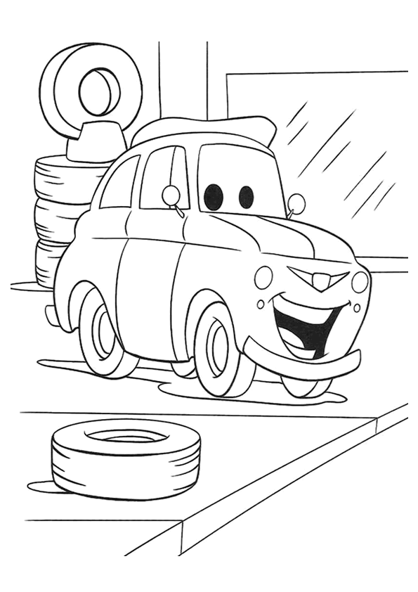 Dibujo para colorear: Cars (Películas de animación) #132562 - Dibujos para Colorear e Imprimir Gratis