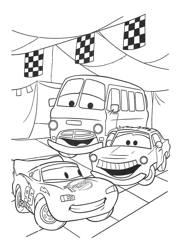 Dibujo para colorear: Cars (Películas de animación) #132563 - Dibujos para Colorear e Imprimir Gratis
