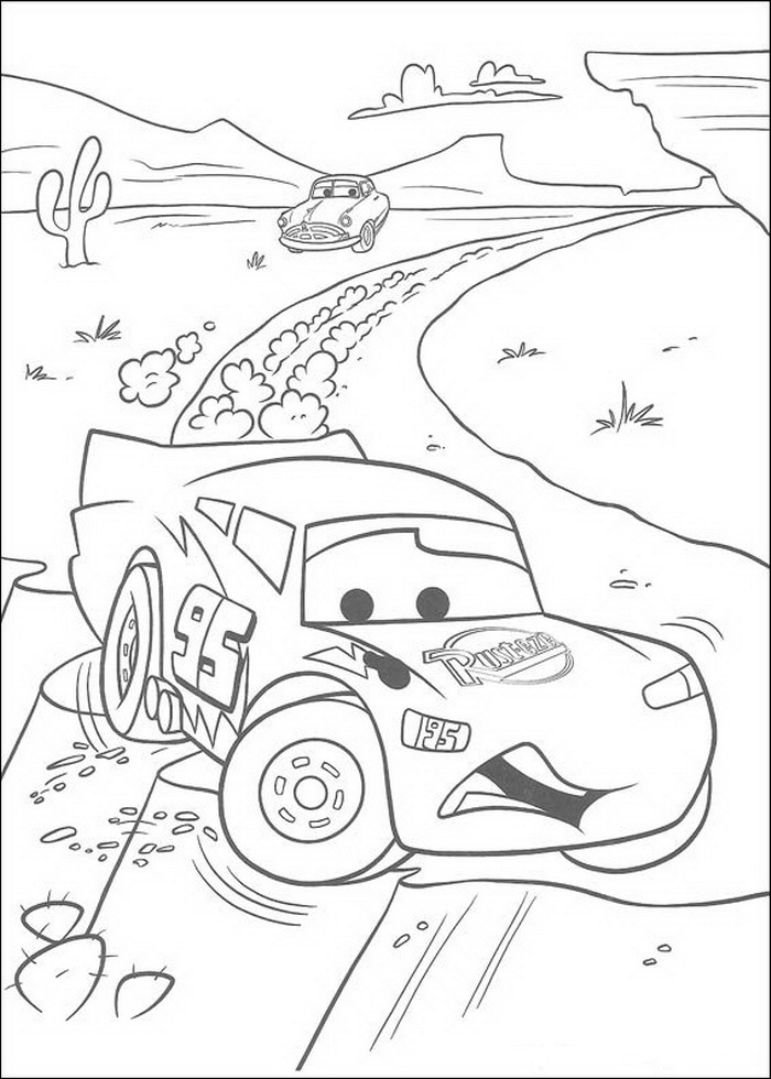 Dibujo para colorear: Cars (Películas de animación) #132595 - Dibujos para Colorear e Imprimir Gratis