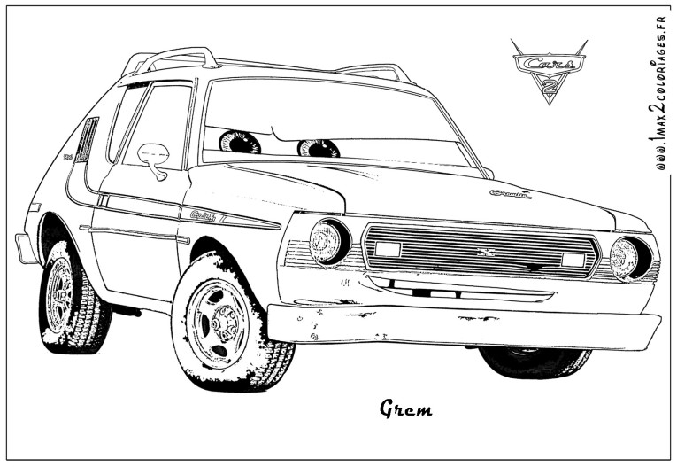 Dibujo para colorear: Cars (Películas de animación) #132602 - Dibujos para Colorear e Imprimir Gratis