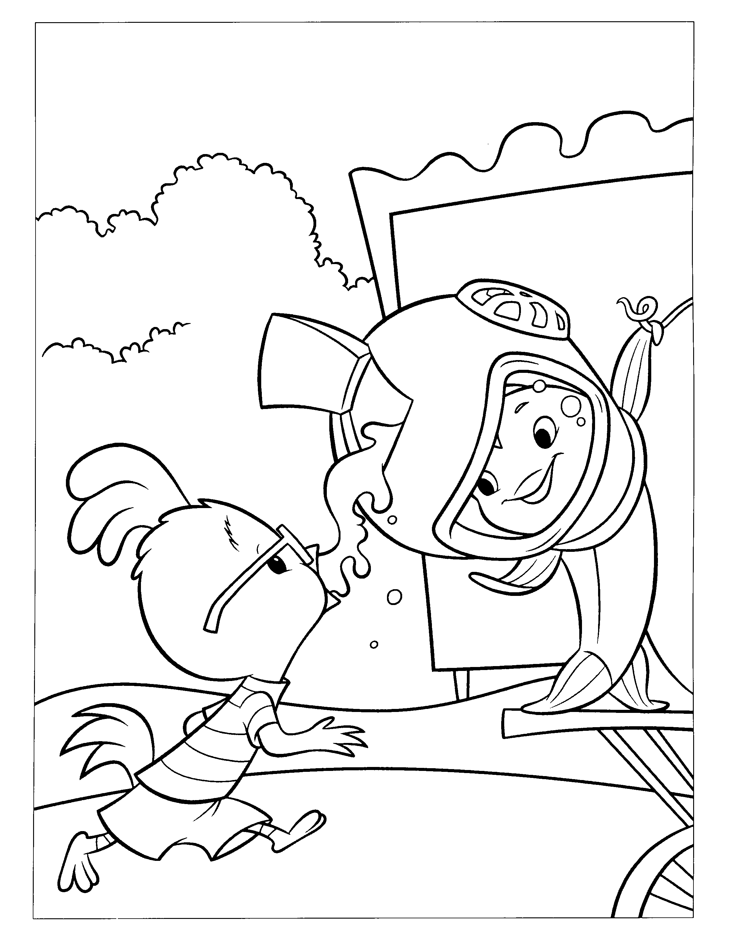 Dibujo para colorear: Chicken Little (Películas de animación) #72685 - Dibujos para Colorear e Imprimir Gratis