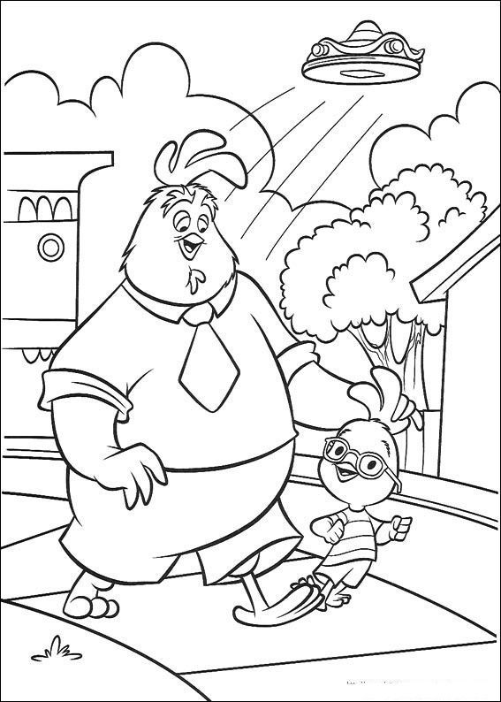 Dibujo para colorear: Chicken Little (Películas de animación) #72723 - Dibujos para Colorear e Imprimir Gratis