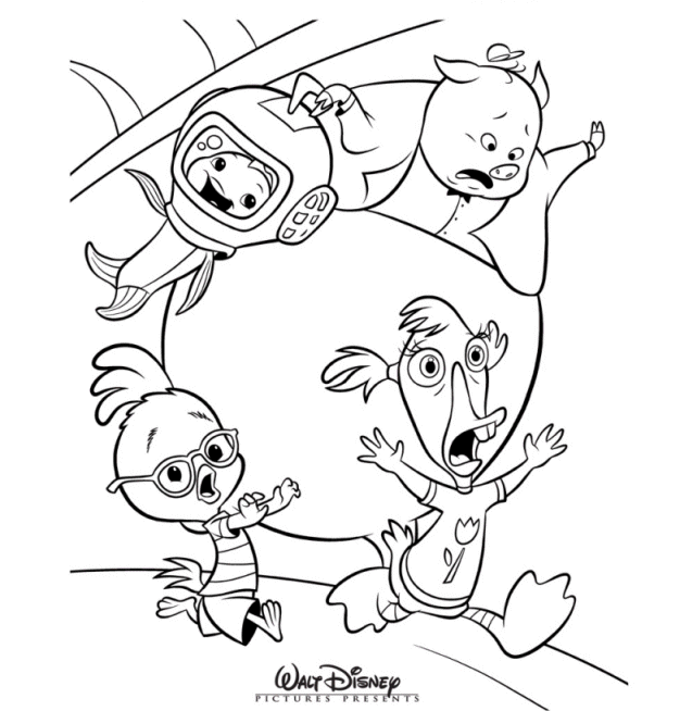 Dibujo para colorear: Chicken Little (Películas de animación) #72727 - Dibujos para Colorear e Imprimir Gratis