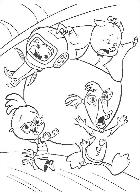 Dibujo para colorear: Chicken Little (Películas de animación) #72914 - Dibujos para Colorear e Imprimir Gratis