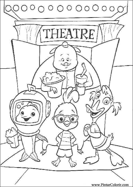 Dibujo para colorear: Chicken Little (Películas de animación) #73268 - Dibujos para Colorear e Imprimir Gratis