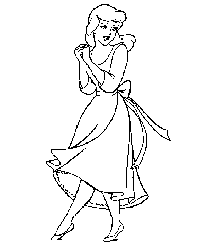 Dibujo para colorear: Cinderella (Películas de animación) #129499 - Dibujos para Colorear e Imprimir Gratis