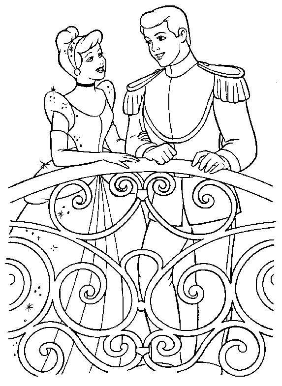 Dibujo para colorear: Cinderella (Películas de animación) #129520 - Dibujos para Colorear e Imprimir Gratis