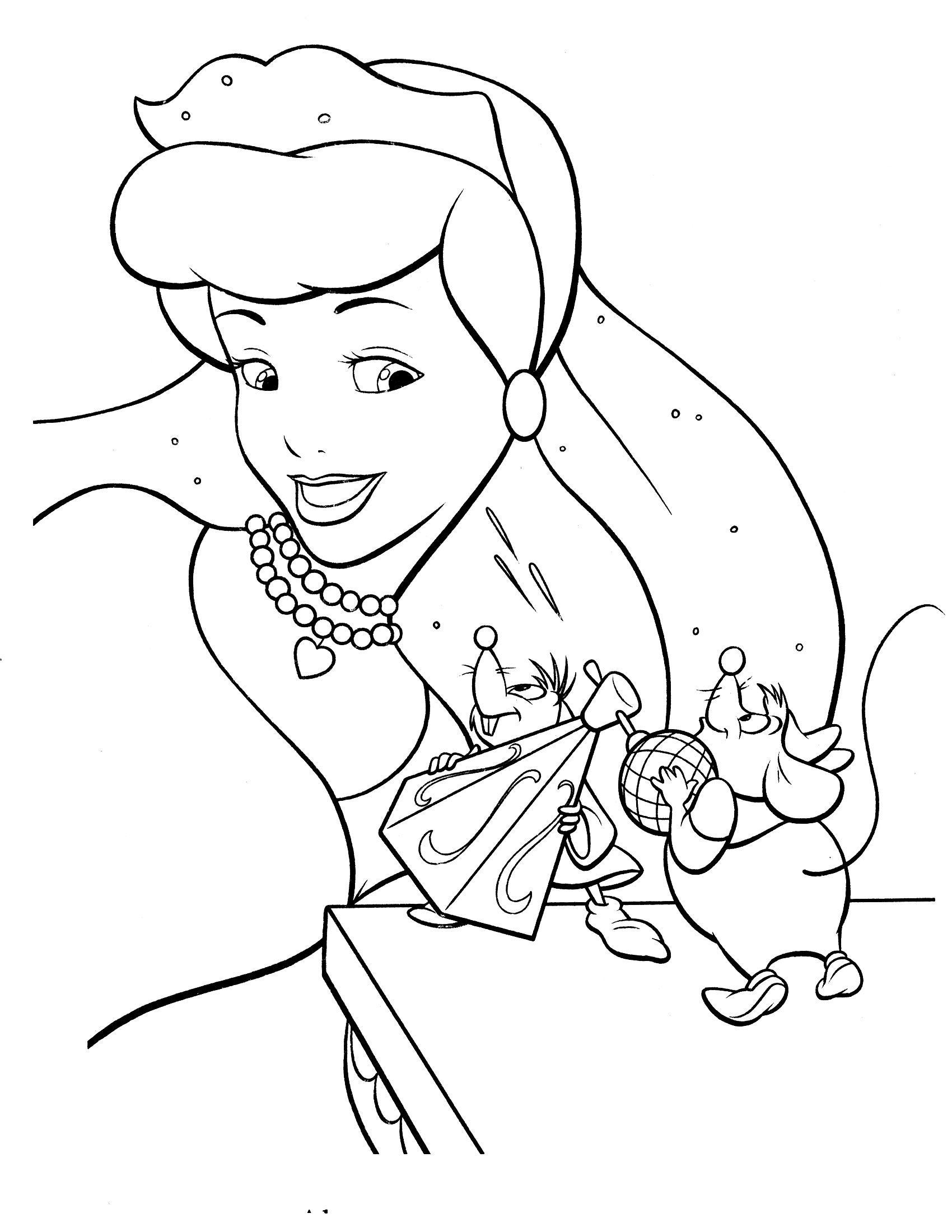 Dibujo para colorear: Cinderella (Películas de animación) #129567 - Dibujos para Colorear e Imprimir Gratis