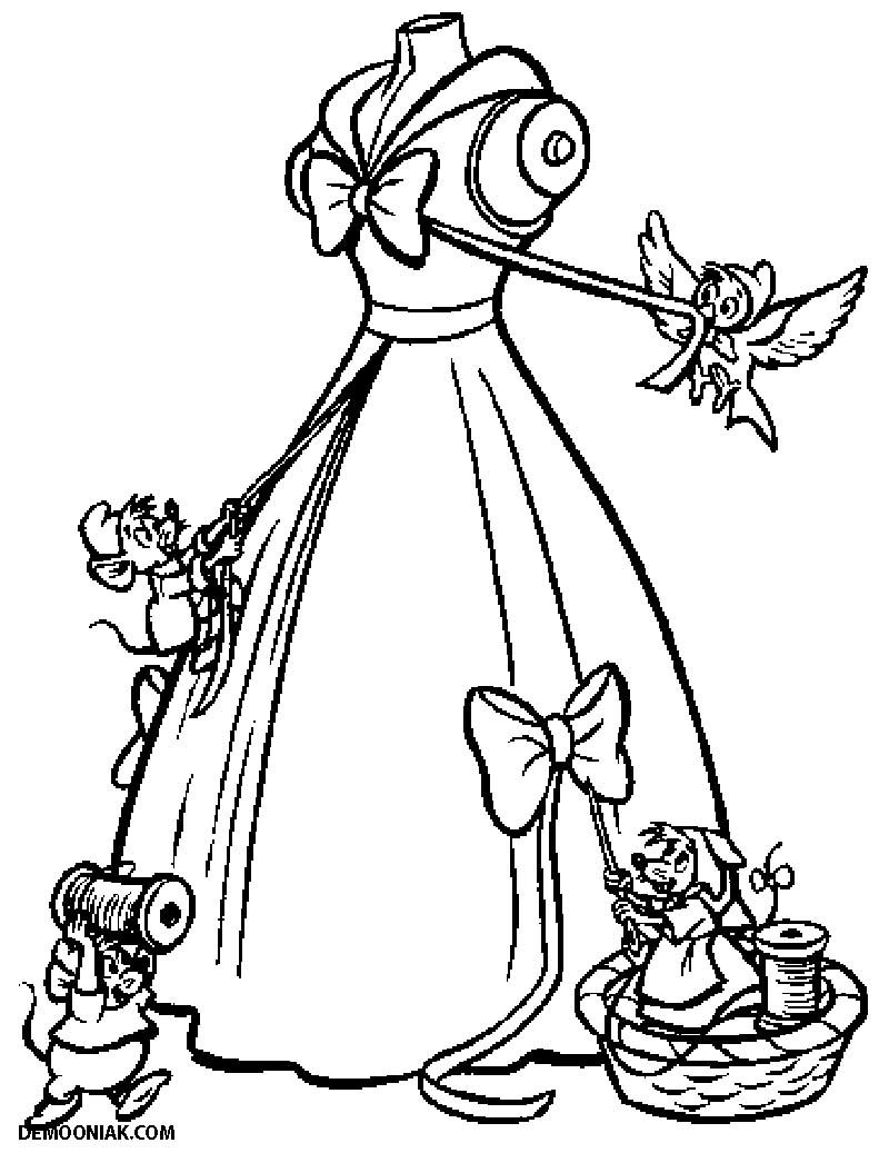 Dibujo para colorear: Cinderella (Películas de animación) #129573 - Dibujos para Colorear e Imprimir Gratis