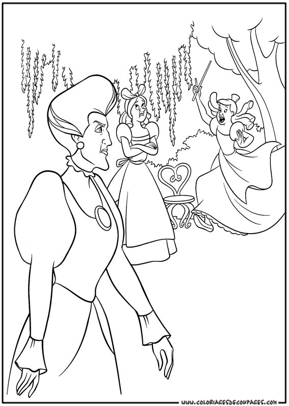 Dibujo para colorear: Cinderella (Películas de animación) #129580 - Dibujos para Colorear e Imprimir Gratis
