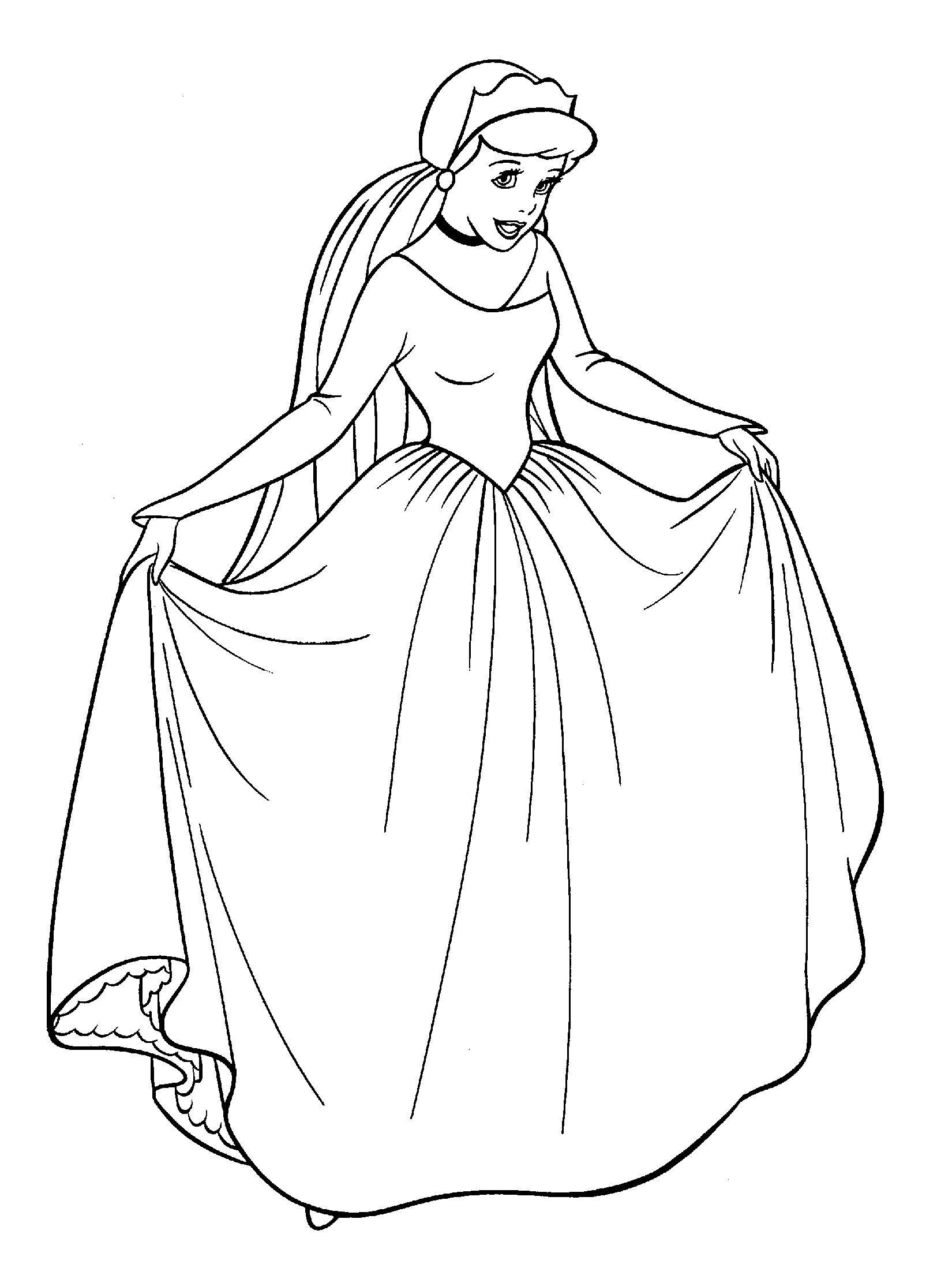 Dibujo para colorear: Cinderella (Películas de animación) #129613 - Dibujos para Colorear e Imprimir Gratis