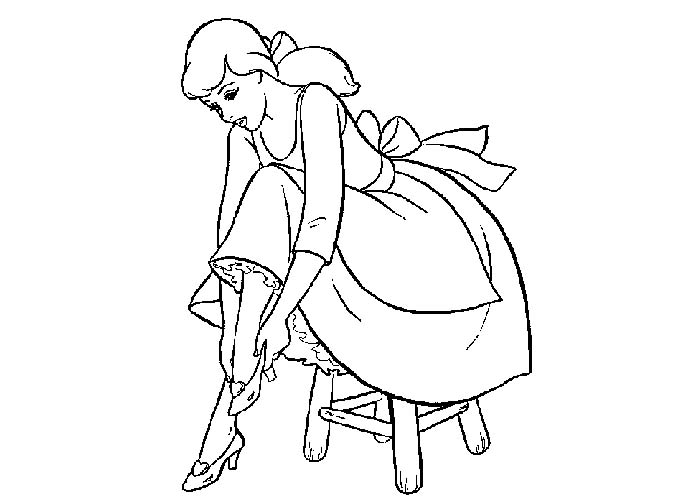 Dibujo para colorear: Cinderella (Películas de animación) #129696 - Dibujos para Colorear e Imprimir Gratis